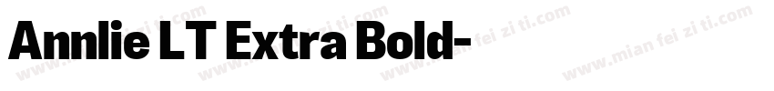 Annlie LT Extra Bold字体转换